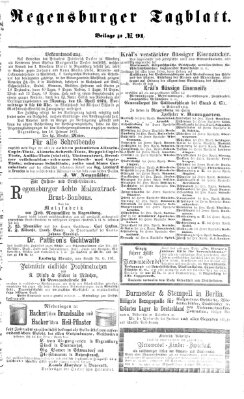 Regensburger Tagblatt Samstag 1. April 1871