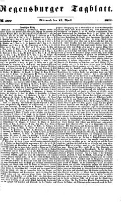 Regensburger Tagblatt Mittwoch 12. April 1871