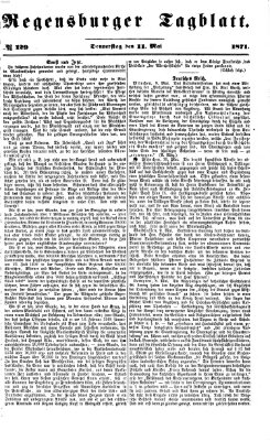 Regensburger Tagblatt Donnerstag 11. Mai 1871