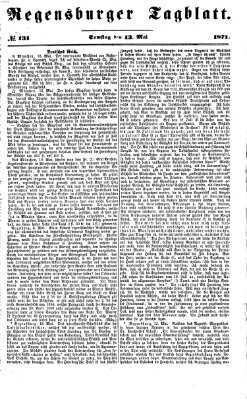 Regensburger Tagblatt Samstag 13. Mai 1871