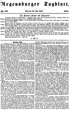 Regensburger Tagblatt Freitag 23. Juni 1871