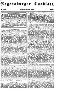 Regensburger Tagblatt Montag 26. Juni 1871