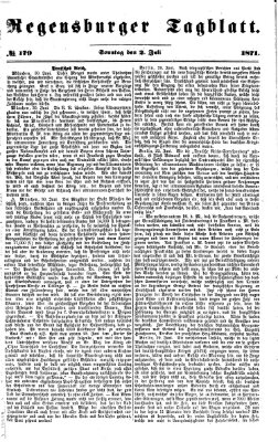 Regensburger Tagblatt Sonntag 2. Juli 1871