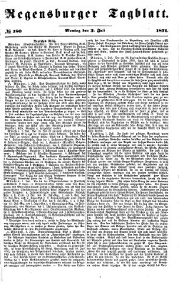 Regensburger Tagblatt Montag 3. Juli 1871