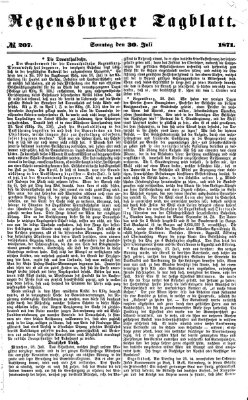 Regensburger Tagblatt Sonntag 30. Juli 1871