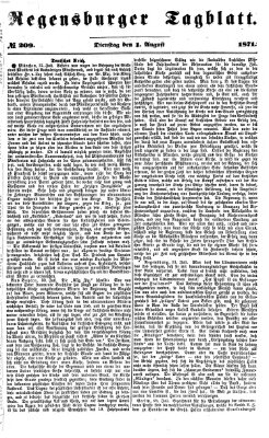 Regensburger Tagblatt Dienstag 1. August 1871