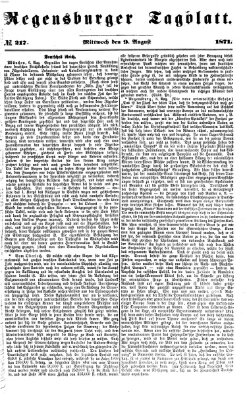 Regensburger Tagblatt Mittwoch 9. August 1871