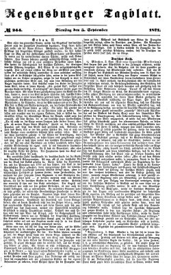 Regensburger Tagblatt Dienstag 5. September 1871