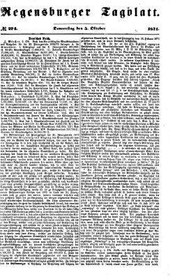 Regensburger Tagblatt Donnerstag 5. Oktober 1871