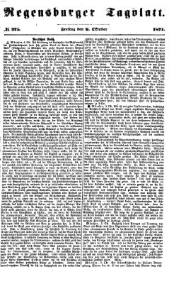 Regensburger Tagblatt Freitag 6. Oktober 1871