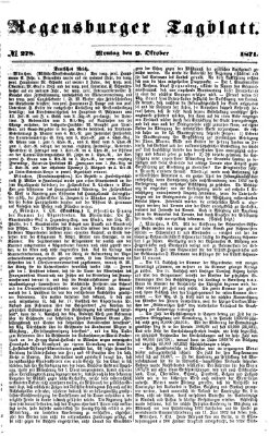 Regensburger Tagblatt Montag 9. Oktober 1871