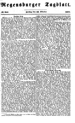 Regensburger Tagblatt Freitag 13. Oktober 1871