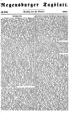 Regensburger Tagblatt Dienstag 17. Oktober 1871