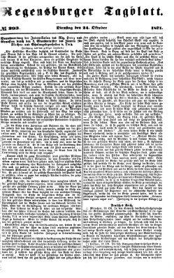 Regensburger Tagblatt Dienstag 24. Oktober 1871