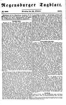 Regensburger Tagblatt Dienstag 31. Oktober 1871