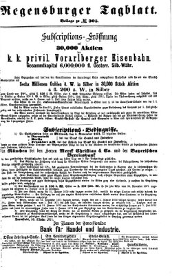 Regensburger Tagblatt Sonntag 5. November 1871