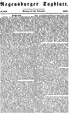 Regensburger Tagblatt Montag 13. November 1871