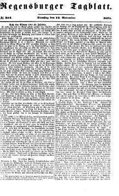 Regensburger Tagblatt Dienstag 14. November 1871