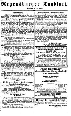 Regensburger Tagblatt Samstag 25. November 1871