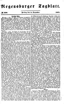 Regensburger Tagblatt Freitag 8. Dezember 1871