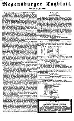 Regensburger Tagblatt Samstag 16. Dezember 1871