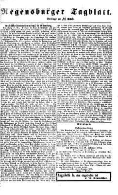 Regensburger Tagblatt Mittwoch 20. Dezember 1871