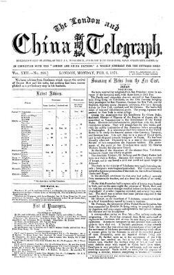 The London and China telegraph Montag 6. Februar 1871