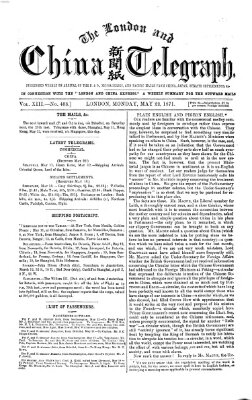 The London and China telegraph Montag 22. Mai 1871