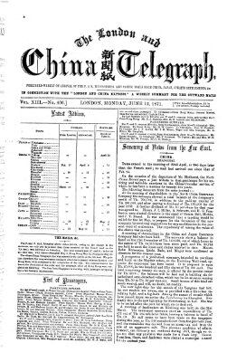 The London and China telegraph Montag 12. Juni 1871