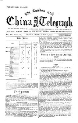 The London and China telegraph Montag 6. November 1871