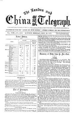 The London and China telegraph Montag 13. November 1871