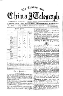 The London and China telegraph Montag 27. November 1871
