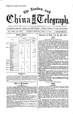 The London and China telegraph Montag 18. Dezember 1871