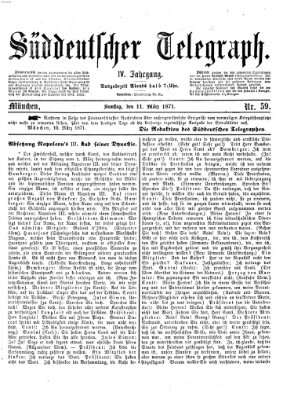 Süddeutscher Telegraph Samstag 11. März 1871