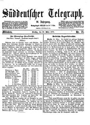 Süddeutscher Telegraph Dienstag 28. März 1871