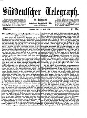 Süddeutscher Telegraph Sonntag 14. Mai 1871