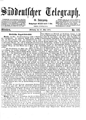 Süddeutscher Telegraph Mittwoch 17. Mai 1871