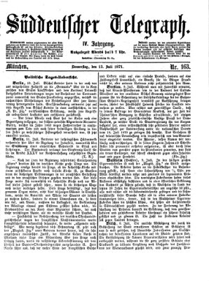 Süddeutscher Telegraph Donnerstag 13. Juli 1871