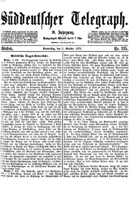 Süddeutscher Telegraph Donnerstag 5. Oktober 1871