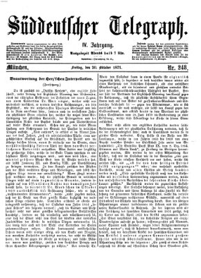 Süddeutscher Telegraph Freitag 20. Oktober 1871