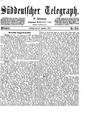 Süddeutscher Telegraph Freitag 27. Oktober 1871