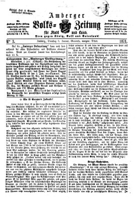 Amberger Volks-Zeitung für Stadt und Land Dienstag 3. Januar 1871