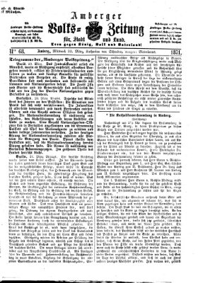 Amberger Volks-Zeitung für Stadt und Land Mittwoch 22. März 1871