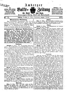 Amberger Volks-Zeitung für Stadt und Land Dienstag 28. März 1871