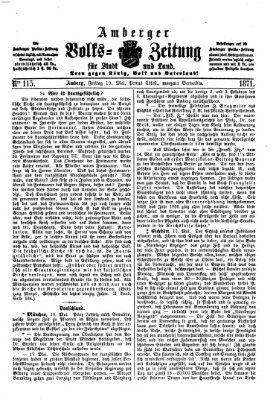 Amberger Volks-Zeitung für Stadt und Land Freitag 19. Mai 1871