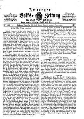 Amberger Volks-Zeitung für Stadt und Land Donnerstag 13. Juli 1871