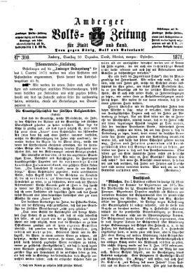 Amberger Volks-Zeitung für Stadt und Land Samstag 30. Dezember 1871