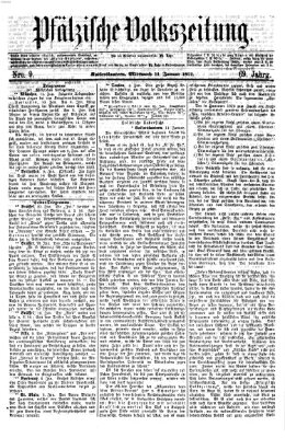 Pfälzische Volkszeitung Mittwoch 11. Januar 1871