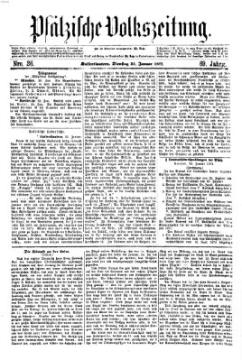 Pfälzische Volkszeitung Dienstag 31. Januar 1871