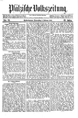 Pfälzische Volkszeitung Donnerstag 9. Februar 1871